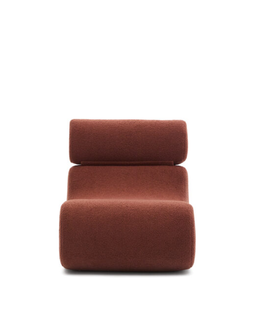 Kave Home Fauteuil Club van terracotta bouclé