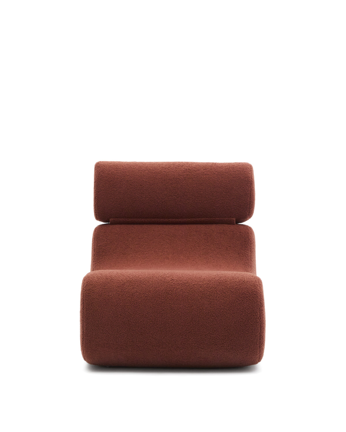 Kave Home Fauteuil Club van terracotta bouclé - Afbeelding 3