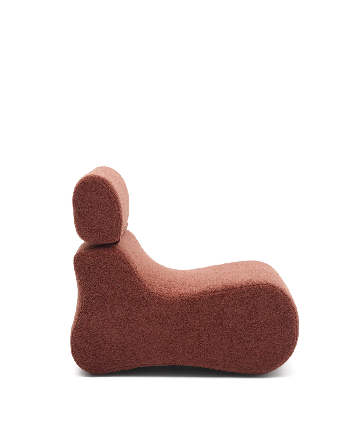 Kave Home Fauteuil Club van terracotta bouclé - Afbeelding 5