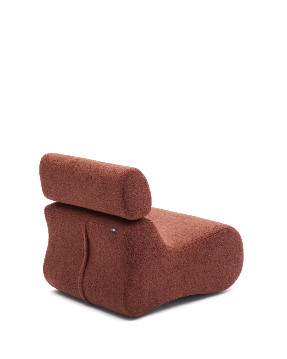 Kave Home Fauteuil Club van terracotta bouclé - Afbeelding 6