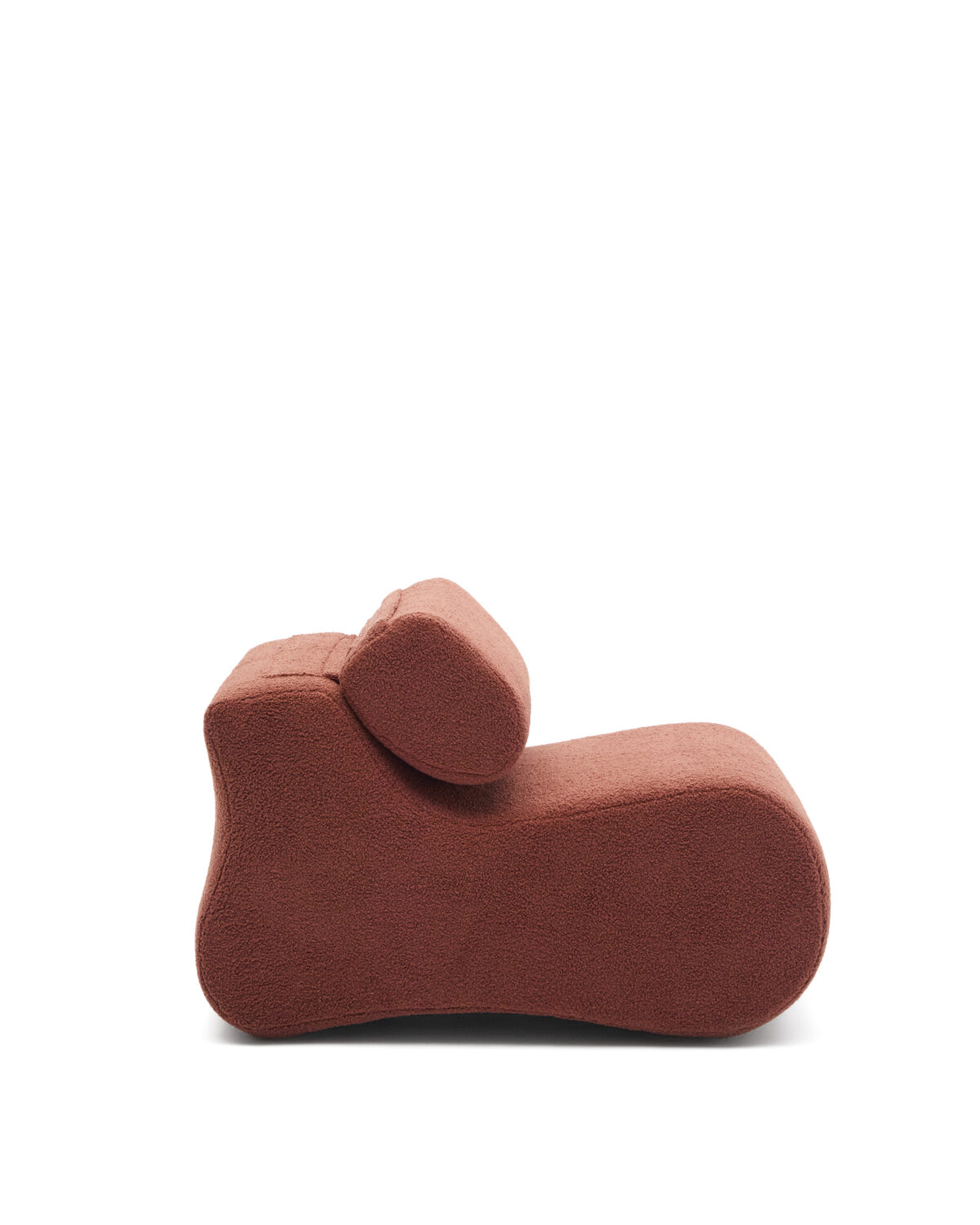 Kave Home Fauteuil Club van terracotta bouclé - Afbeelding 7