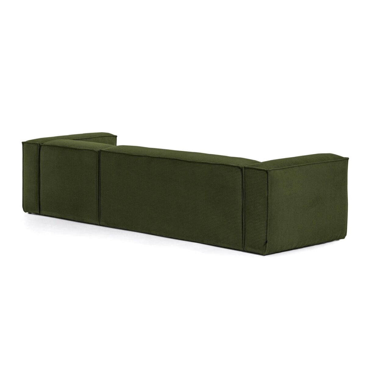 Kave Home Blok 4-zitsbank in dik groen ribfluweel en met chaise longue rechts 330 cm FSC Mix Credit - Afbeelding 8