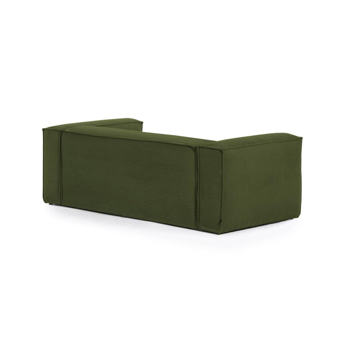 Kave Home Blok 2-zitsbank in dik groen ribfluweel en met chaise longue rechts 240 cm FSC Mix Credit - Afbeelding 8