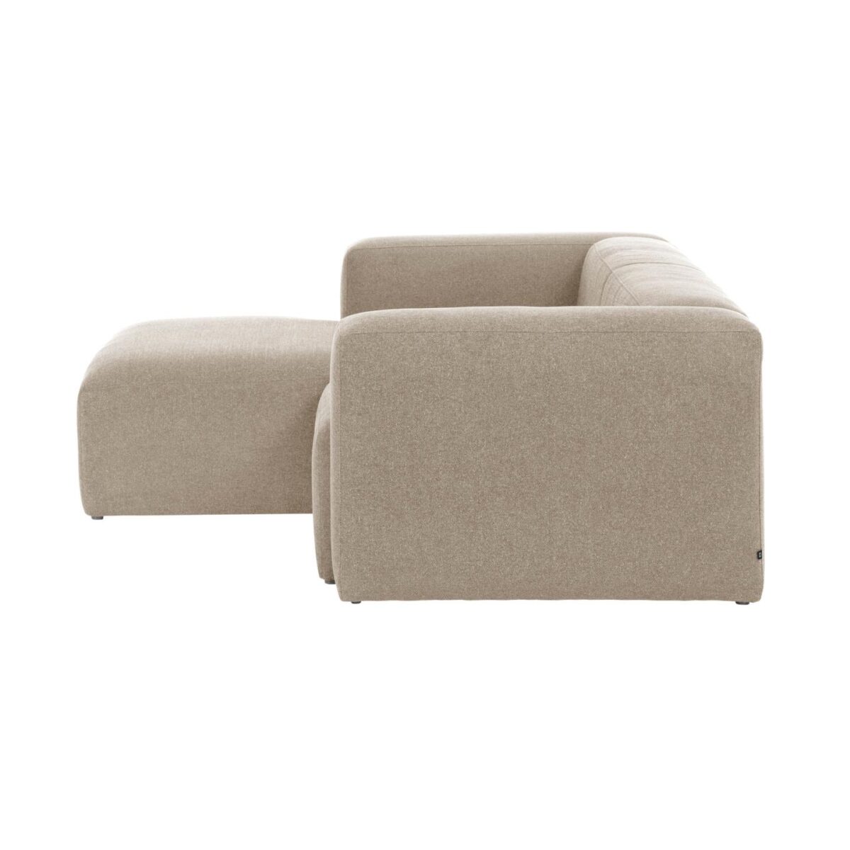 Kave Home Blok 2-zitsbank in beige chenille met een chaise longue links 240 cm FSC Mix Credit - Afbeelding 6