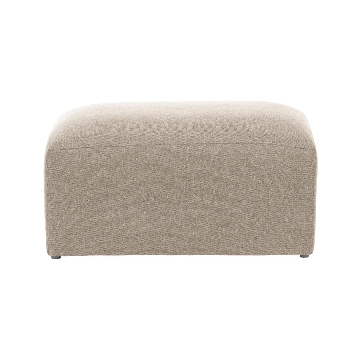 Kave Home Blok-voetenbankje in beige chenille 90 x 74 cm FSC Mix Credit - Afbeelding 5