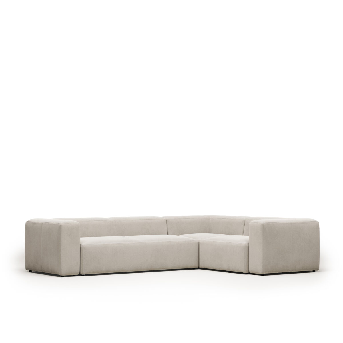Kave Home 4-zits hoekbank Blok beige 320 x 230 cm / 230 x 320 cm - Afbeelding 4