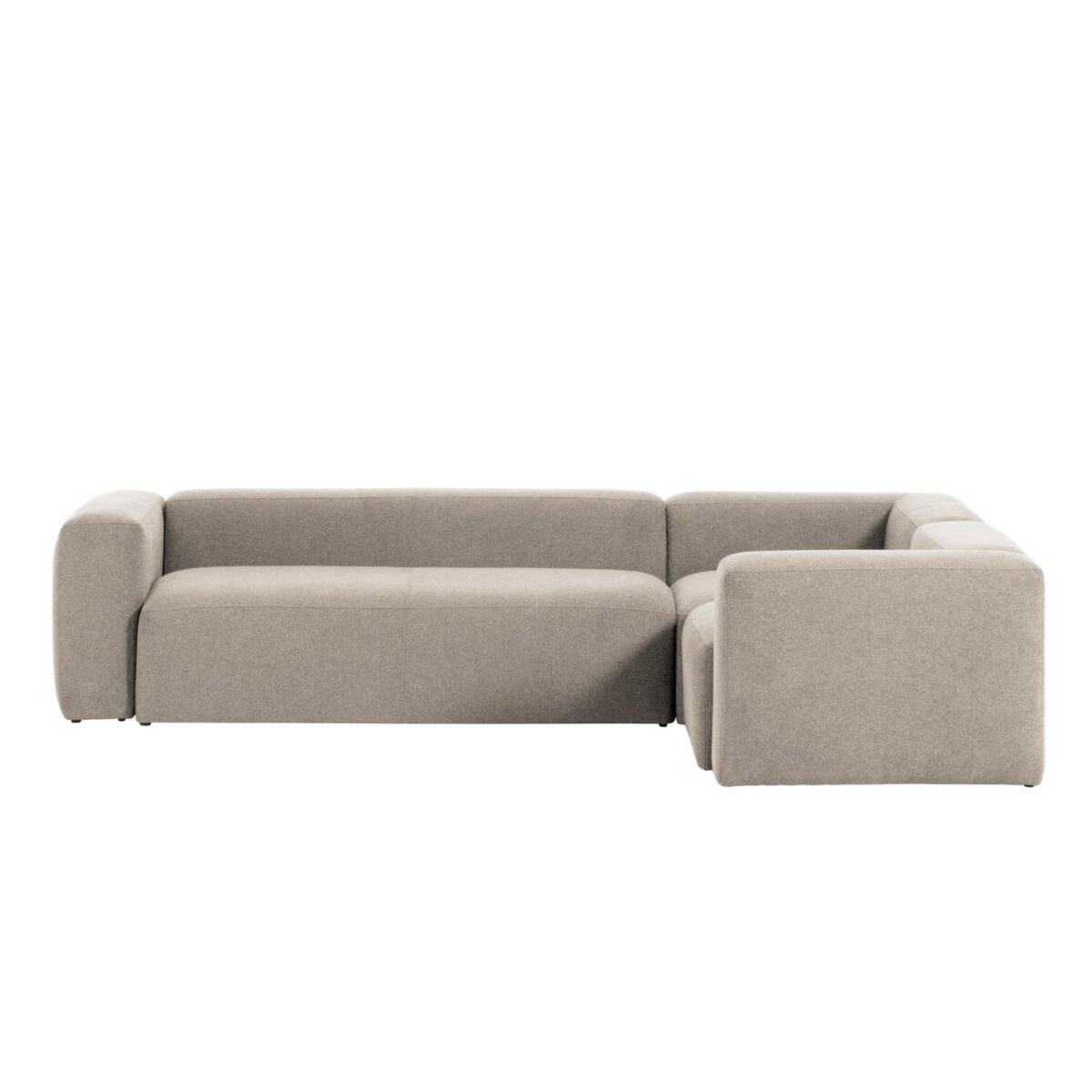 Kave Home 4-zits hoekbank Blok beige 320 x 230 cm / 230 x 320 cm - Afbeelding 5