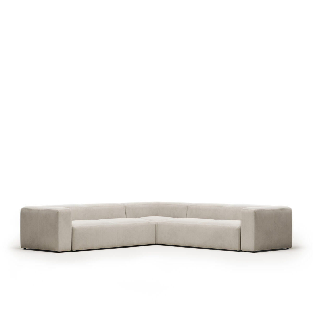 Kave Home Blok 6-zitshoekbank in beige chenille 320 x 320 cm FSC Mix Credit - Afbeelding 3