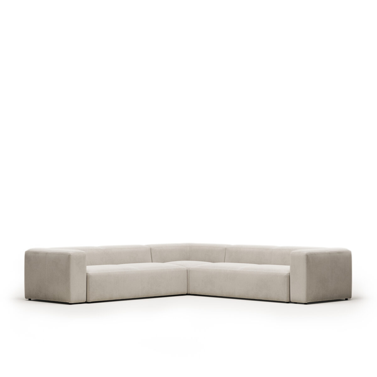 Kave Home Blok 6-zitshoekbank in beige chenille 320 x 320 cm FSC Mix Credit - Afbeelding 4