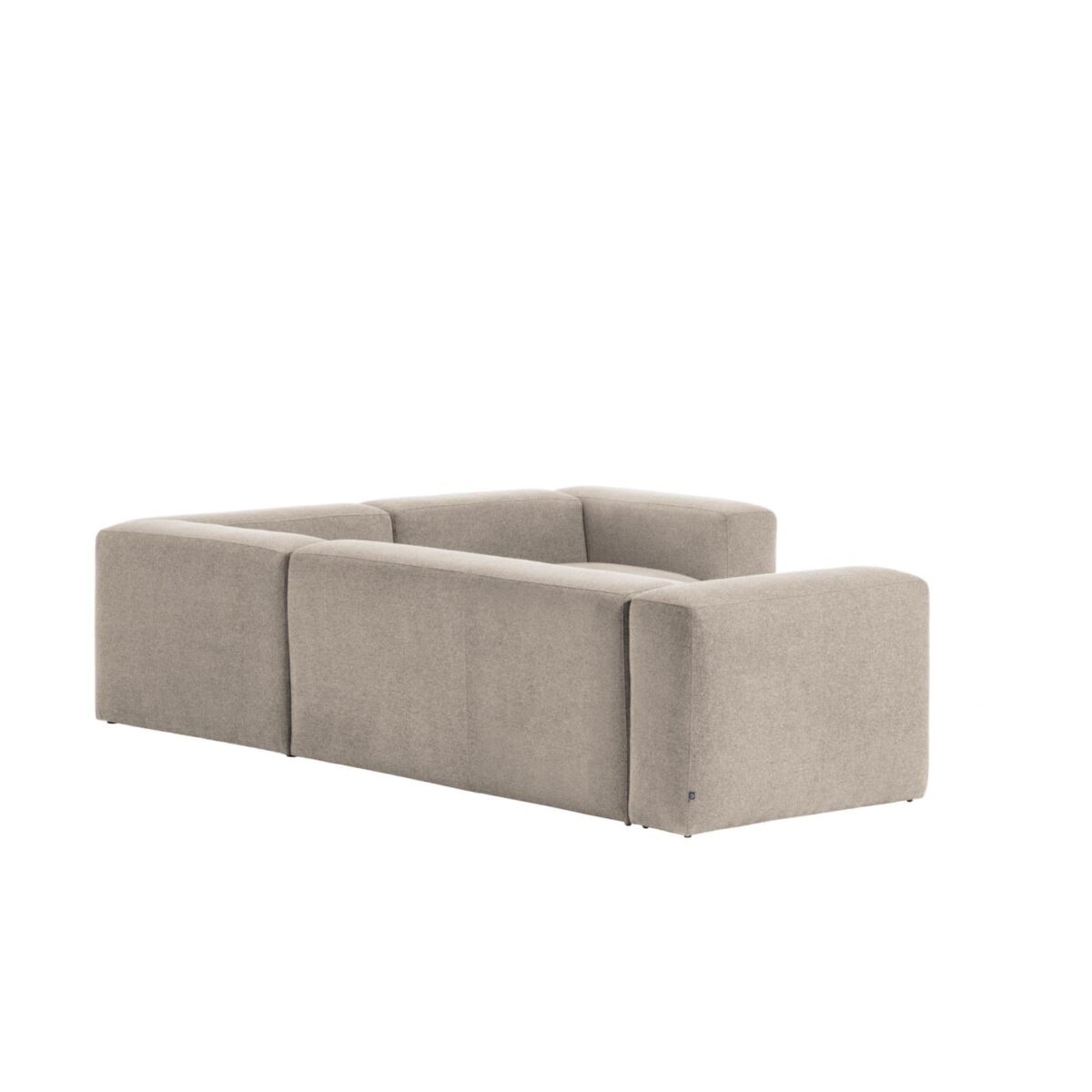 Kave Home Blok 3-zitshoekbank in beige chenille 290 x 230 cm / 230 cm 290 cm FSC Mix Credit - Afbeelding 7