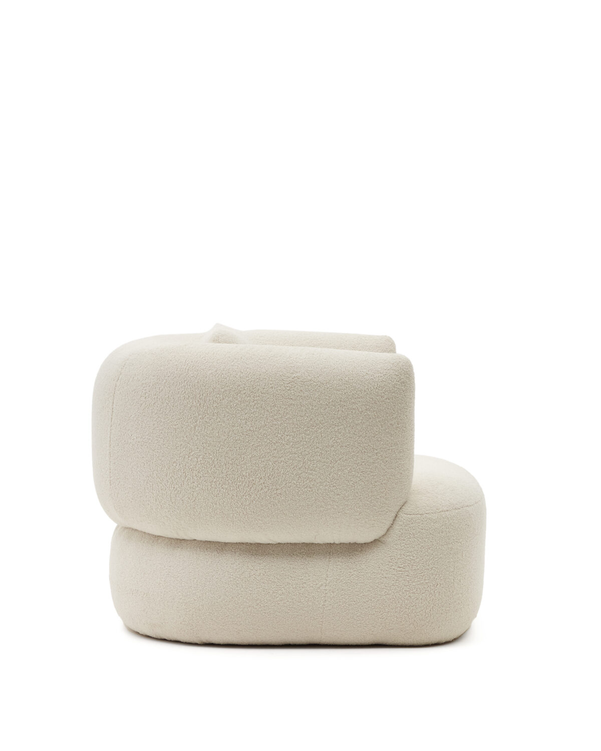 Kave Home Martina draaistoel met kussen in ecru bouclé FSC Mix Credit - Afbeelding 10