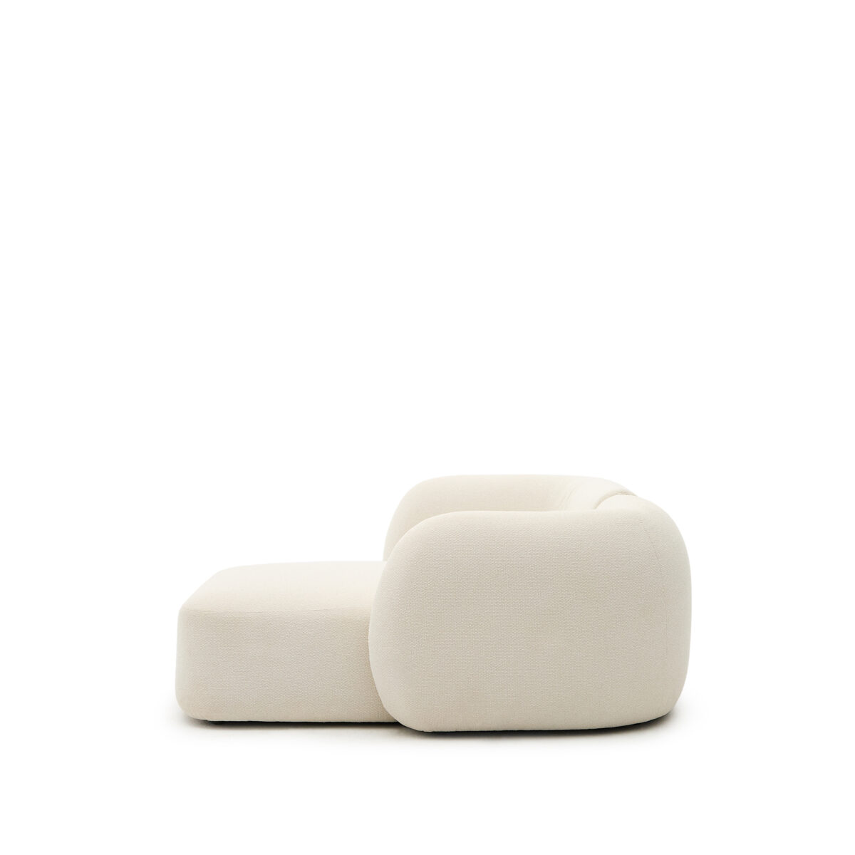 Kave Home Martina modulaire 2-zitsbank in ecru chenille met chaise longue rechts 230 cm - Afbeelding 4