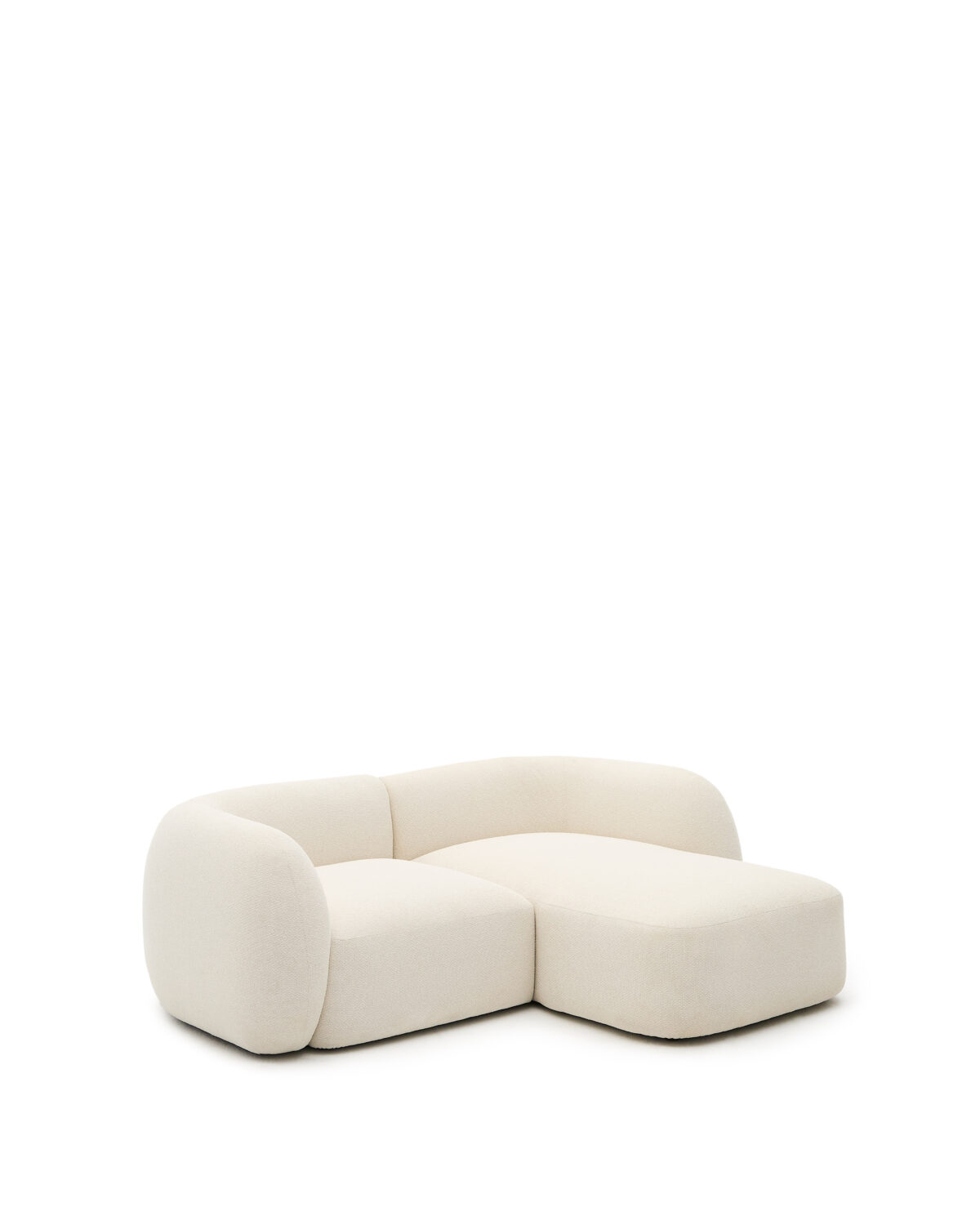 Kave Home Martina modulaire 2-zitsbank in ecru chenille met chaise longue rechts 230 cm - Afbeelding 7