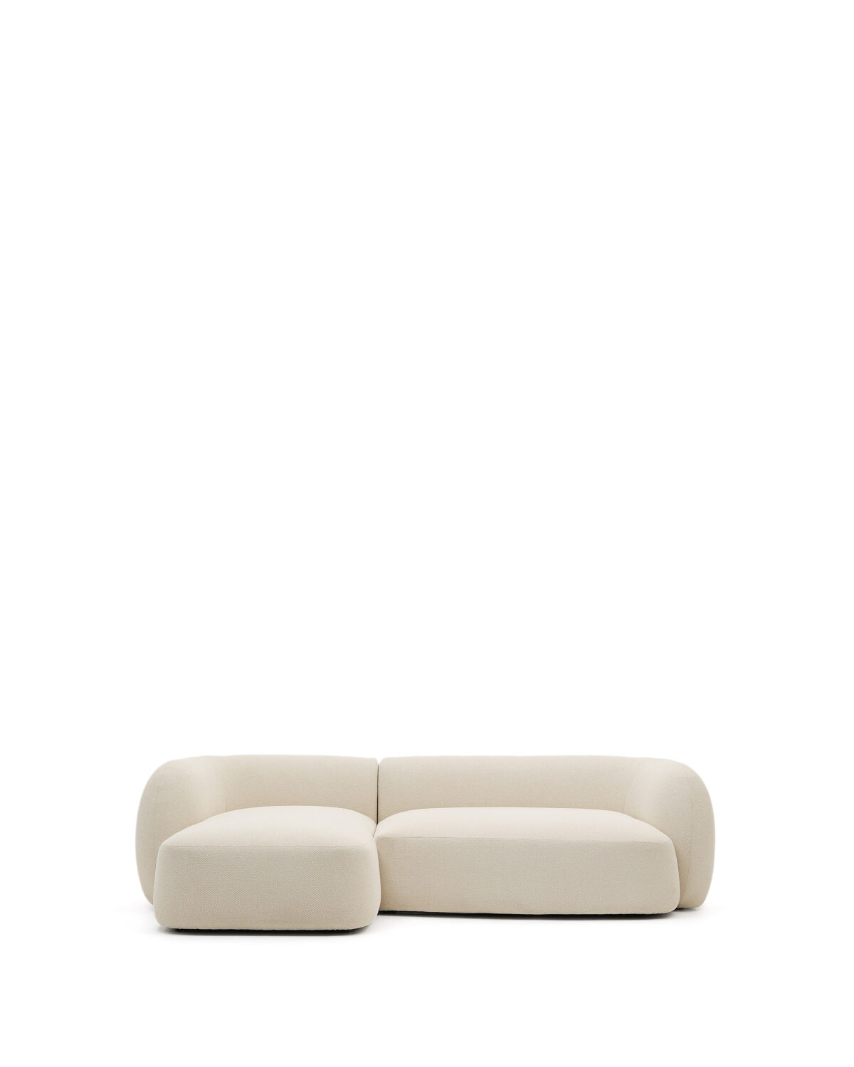 Kave Home Martina modulaire 3-zitsbank in ecru chenille met chaise longue links 287 cm - Afbeelding 5
