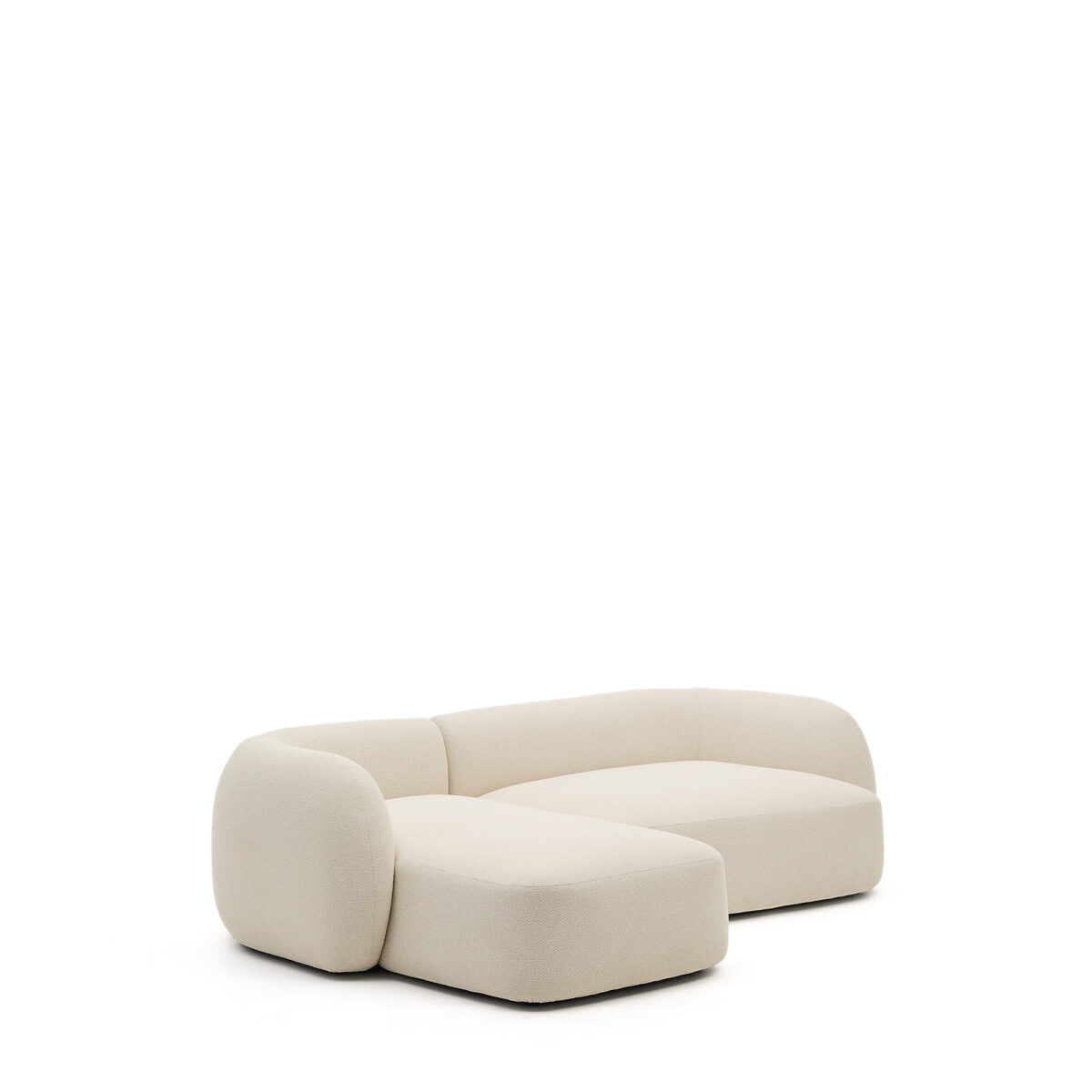 Kave Home Martina modulaire 3-zitsbank in ecru chenille met chaise longue links 287 cm - Afbeelding 8