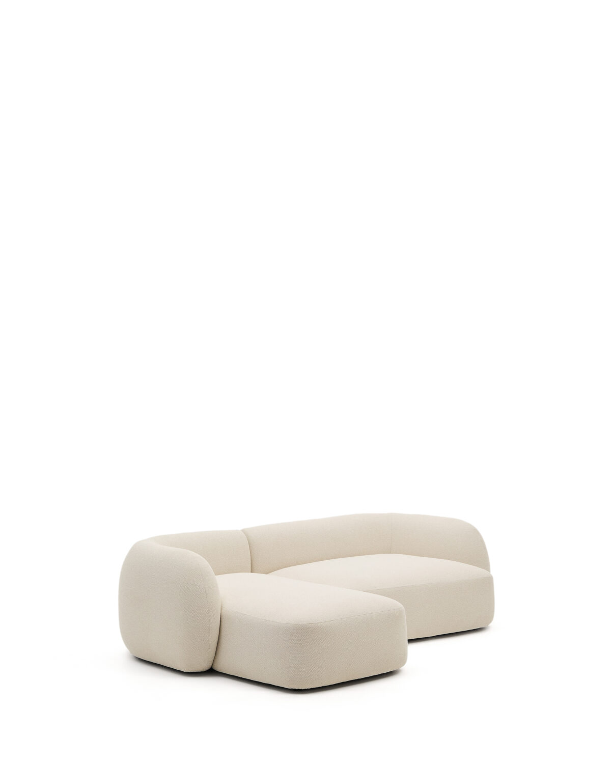 Kave Home Martina modulaire 3-zitsbank in ecru chenille met chaise longue links 287 cm - Afbeelding 9