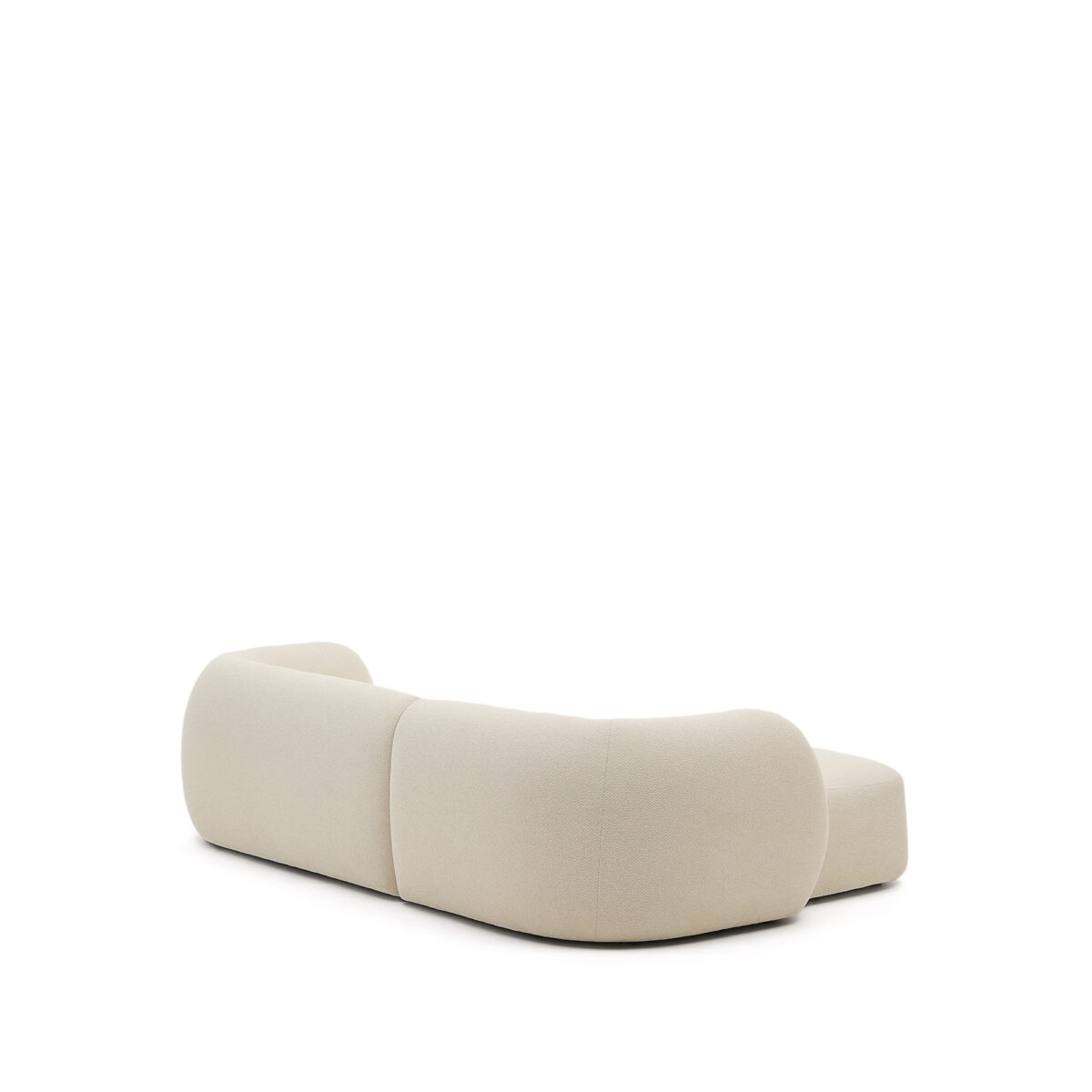 Kave Home Martina modulaire 3-zitsbank in ecru chenille met chaise longue links 287 cm - Afbeelding 10