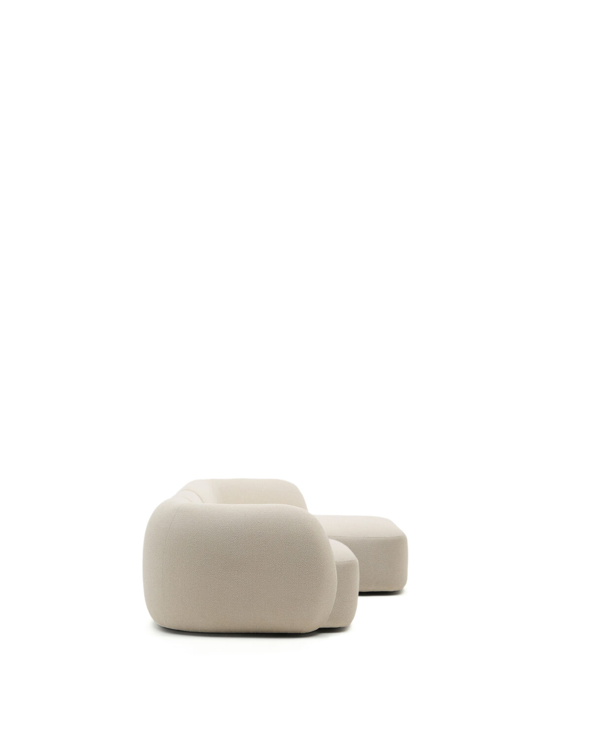 Kave Home Martina modulaire 4-zitsbank in ecru chenille met chaise longue rechts 377 cm - Afbeelding 5