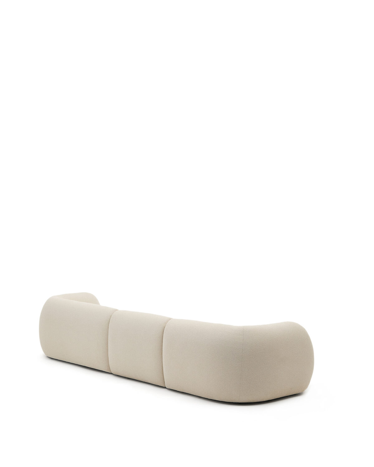 Kave Home Martina modulaire 4-zitsbank in ecru chenille met chaise longue rechts 377 cm - Afbeelding 9
