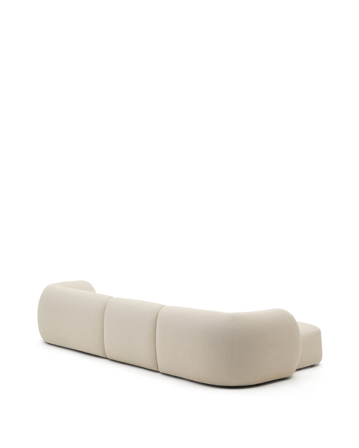 Kave Home Martina modulaire 4-zitsbank in ecru chenille met chaise longue links 377 cm - Afbeelding 10