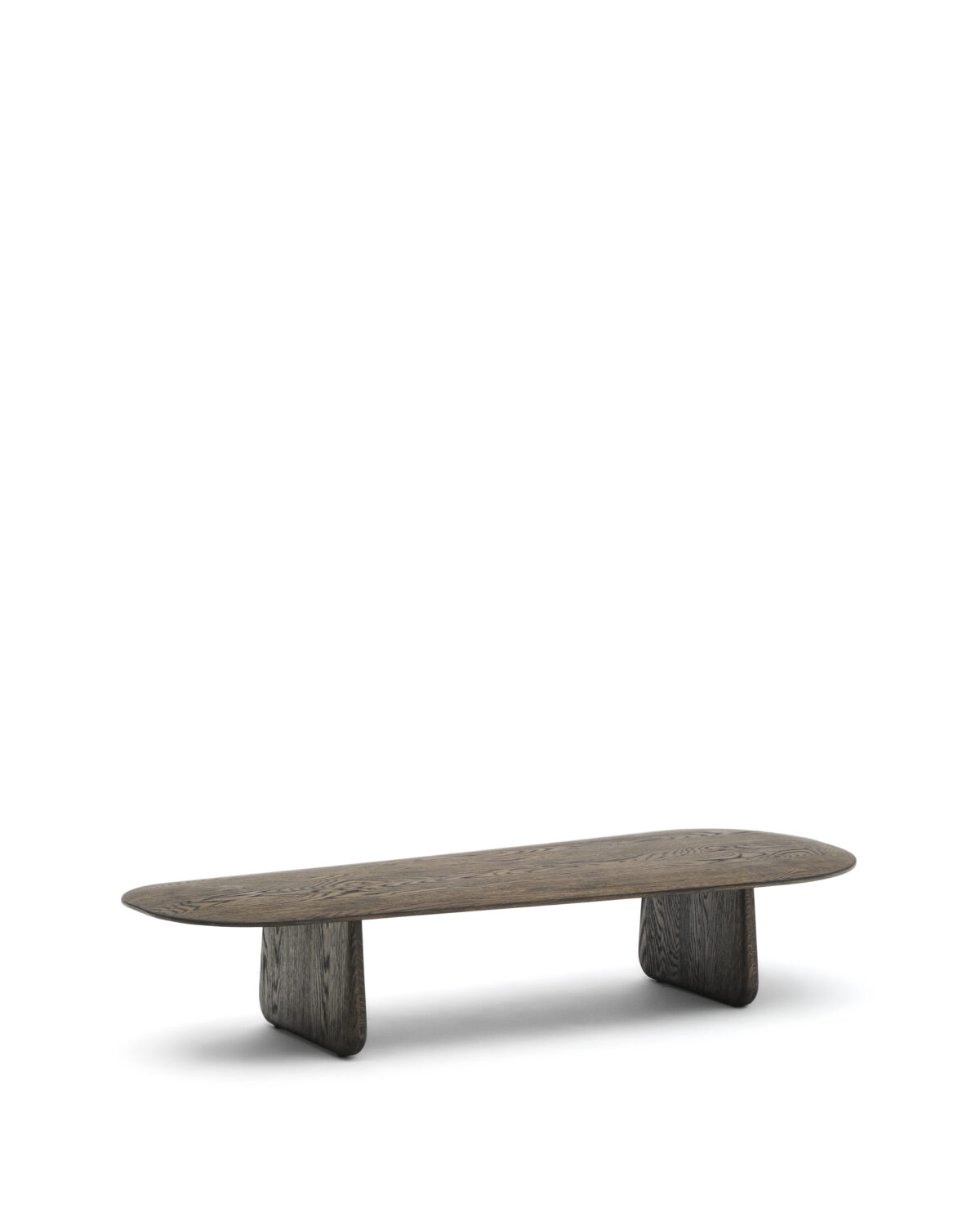 Kave Home Pirita salontafel van massief eikenhout met donkere afwerking 146 x 56,5 cm FSC 100% - Afbeelding 6