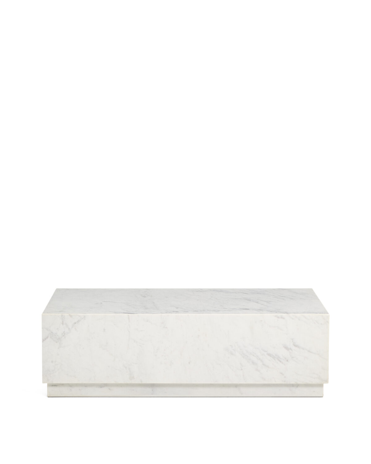 Kave Home Sorein salontafel van wit marmer 100 x 50 cm