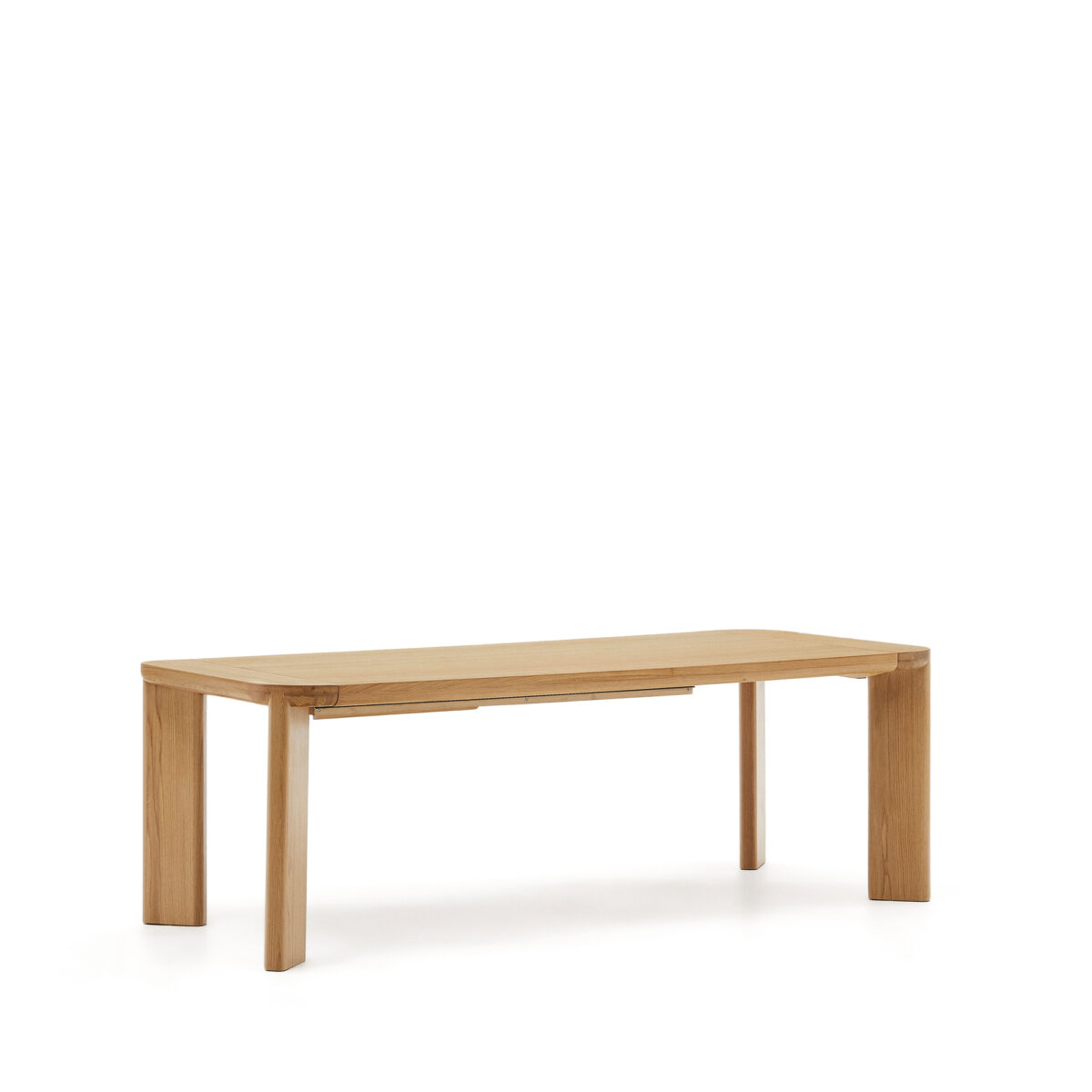 Kave Home Uitschuifbare tafel Jondal van FSC 100% massief eikenhout en -fineer 200 (280) x 100 cm - Afbeelding 6