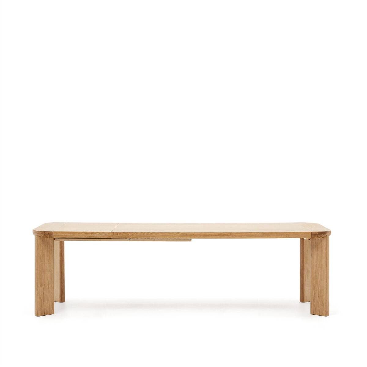 Kave Home Uitschuifbare tafel Jondal van FSC 100% massief eikenhout en -fineer 200 (280) x 100 cm - Afbeelding 8