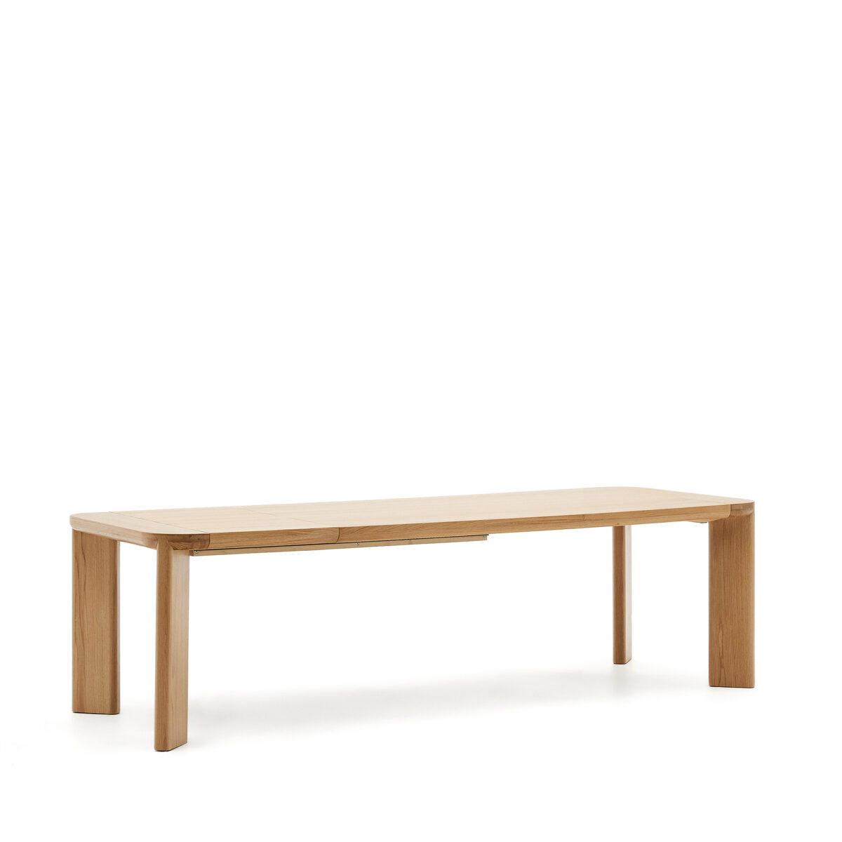 Kave Home Uitschuifbare tafel Jondal van FSC 100% massief eikenhout en -fineer 200 (280) x 100 cm - Afbeelding 9
