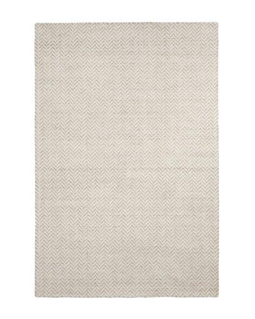 Kave Home Calira beige wollen tapijt in gevlochten jacquardmotief 300 x 200 cm