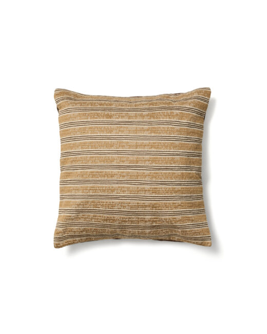 Kave Home Tavina kussenhoes van 100% katoen met borduursel in bruin 50 x 50 cm