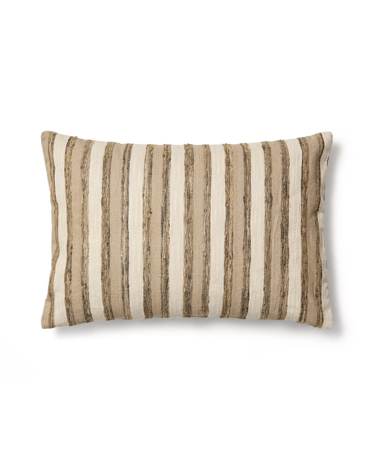 Kave Home Dorevi jacquard kussenhoes van zijdemix met ecru strepen 40 x 60 cm - Afbeelding 4