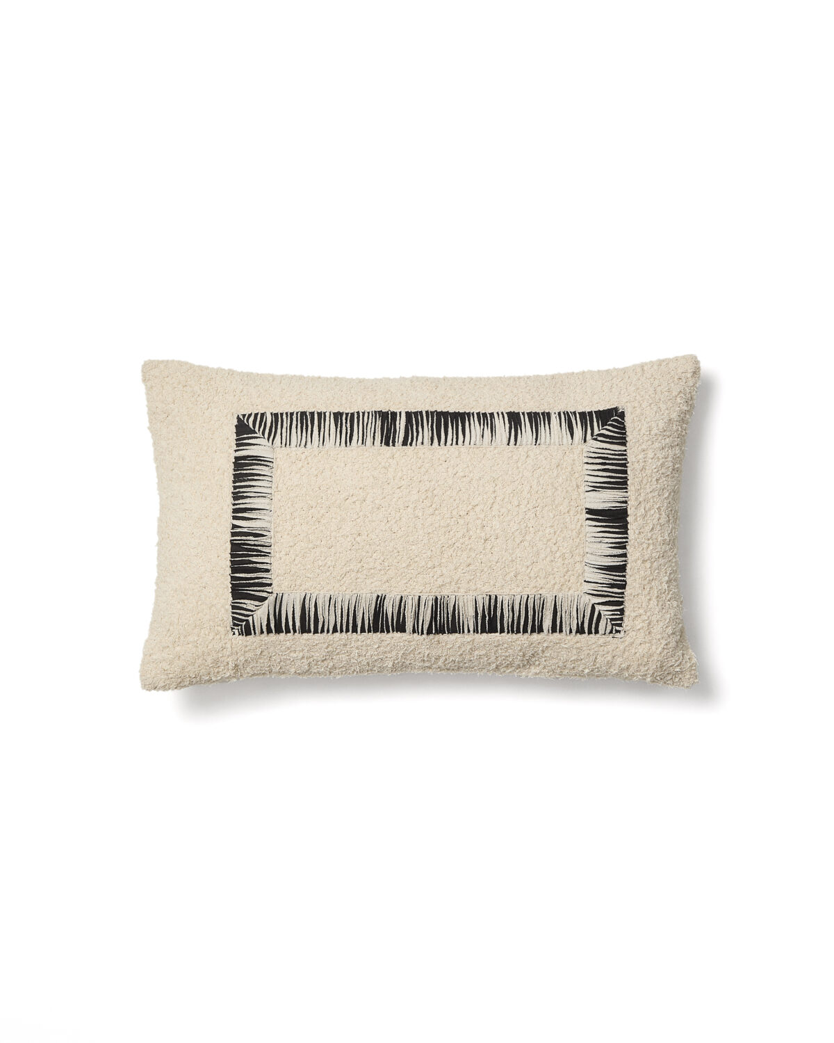 Kave Home Enari kussenhoes van katoen in beige en zwart 50 x 30 cm - Afbeelding 4