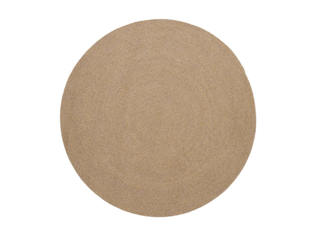 Kave Home Beige rond tapijt Despas van synthetische vezels Ø 200 cm