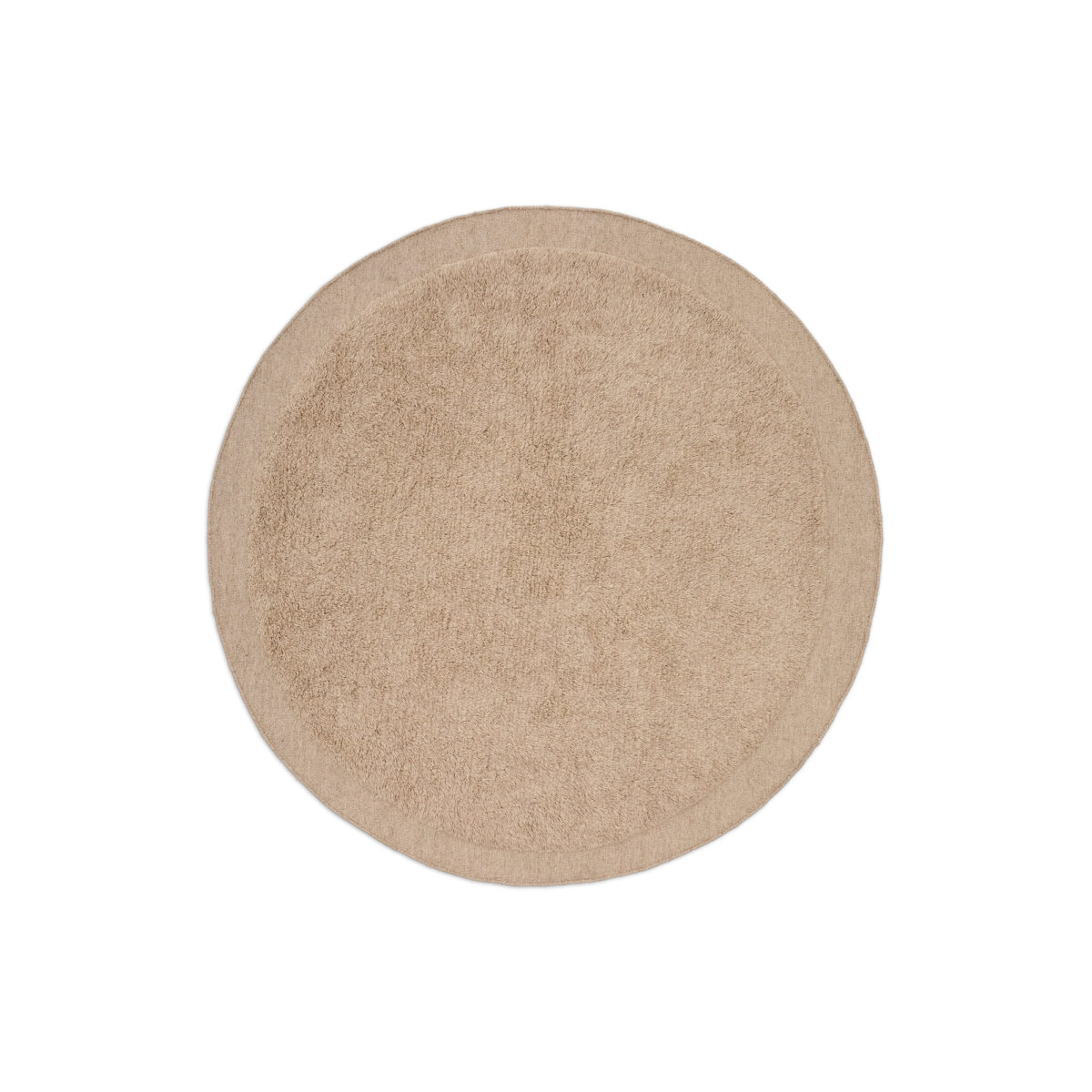 Kave Home Marely rond wollen vloerkleed beige Ø 200 cm