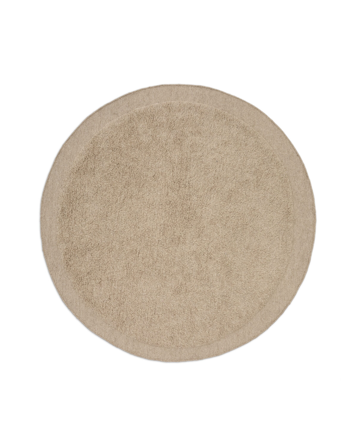 Kave Home Marely rond wollen vloerkleed beige Ø 200 cm - Afbeelding 5