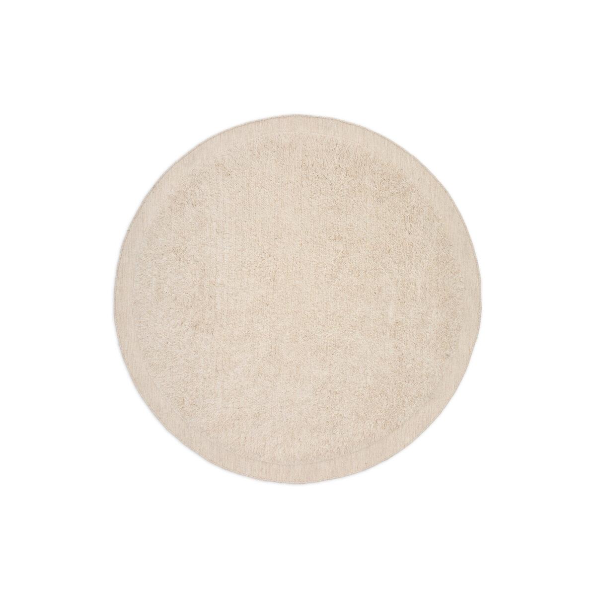 Kave Home Marely rond wollen vloerkleed wit Ø 200 cm