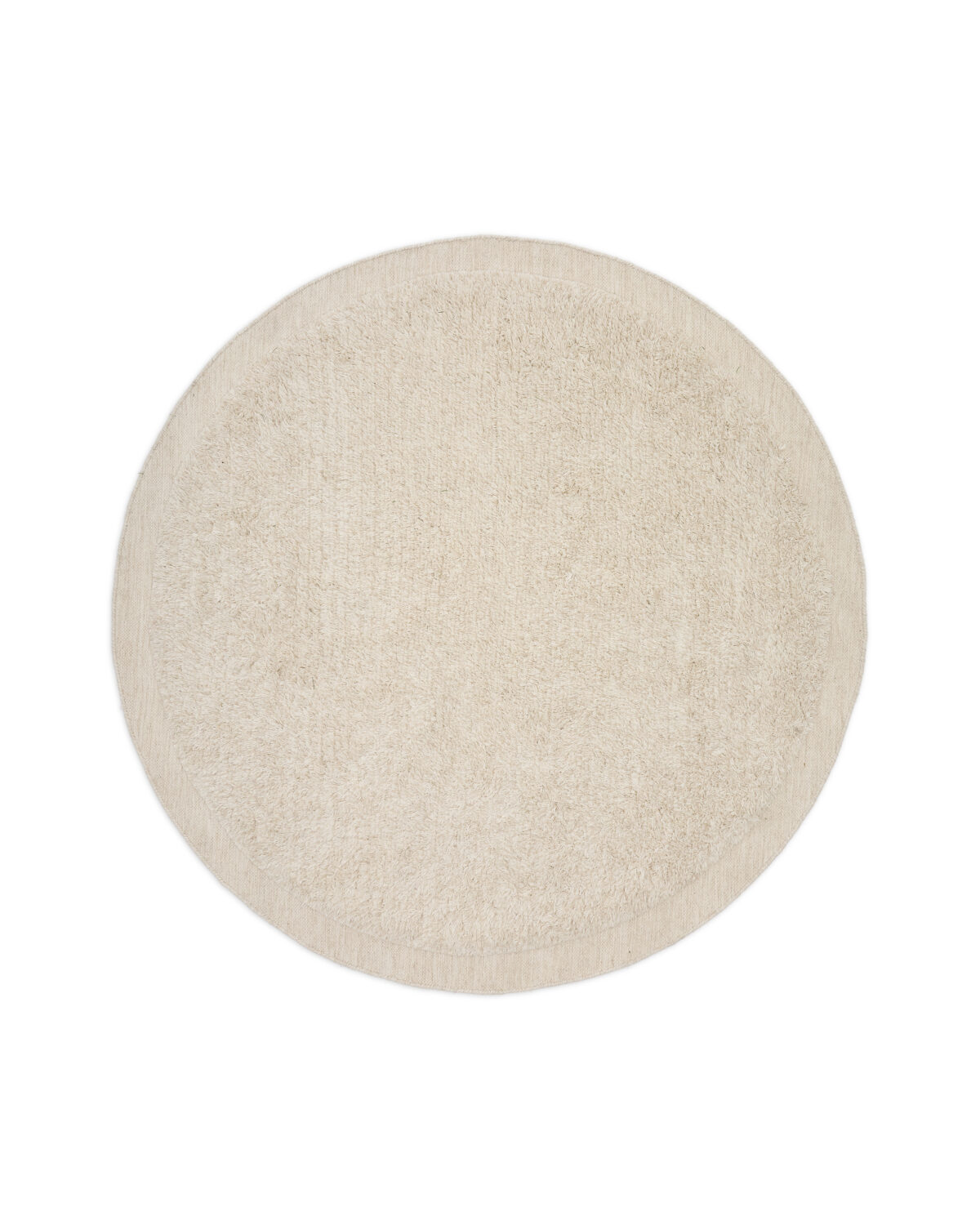 Kave Home Marely rond wollen vloerkleed wit Ø 200 cm - Afbeelding 4