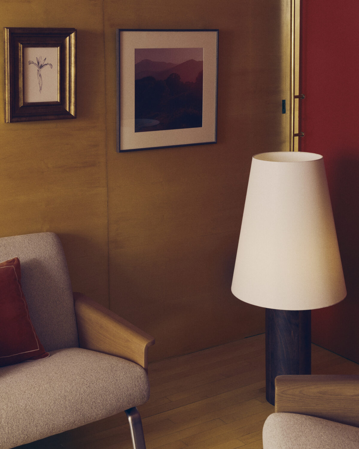 Kave Home Zavira landschapsfoto van La Garrotxa 58 x 58 cm - Afbeelding 5