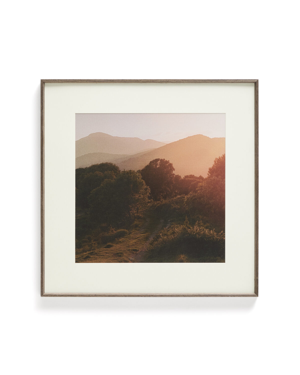 Kave Home Zavira landschapsfoto van La Garrotxa 58 x 58 cm - Afbeelding 8