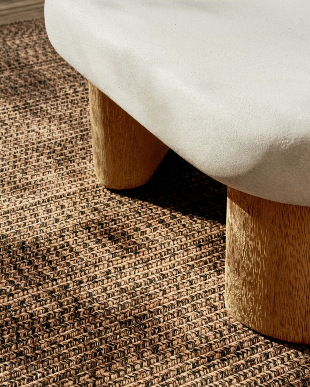 Kave Home Labra salontafel van cement en acaciahout 140 x 70 cm FSC 100% - Afbeelding 5