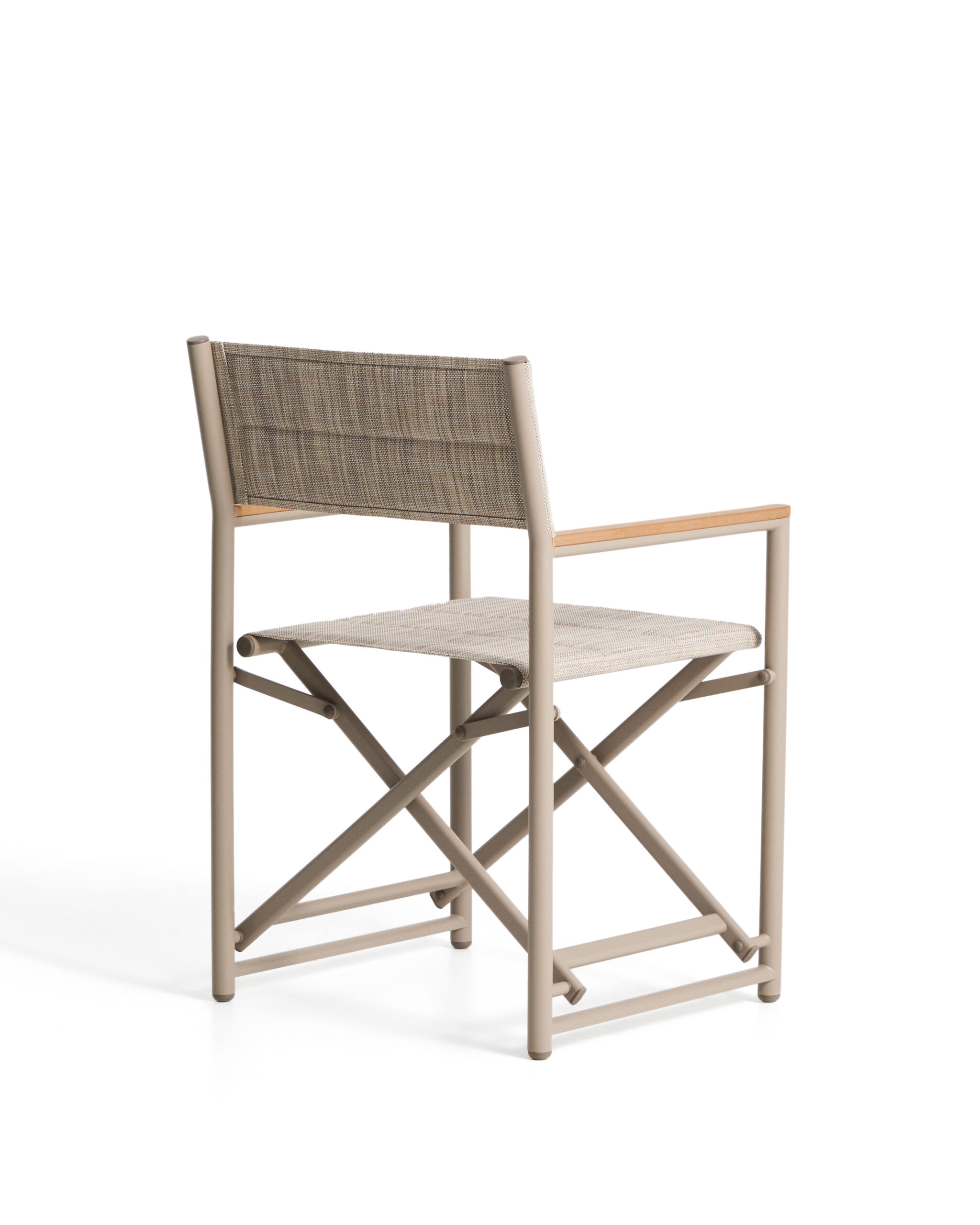 Kave Home Tisno klapstoel voor buiten in taupe aluminium en taupe texteline - Afbeelding 6