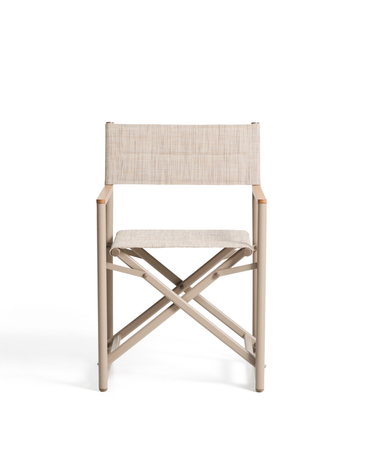 Kave Home Tisno klapstoel voor buiten in taupe aluminium en taupe texteline - Afbeelding 7