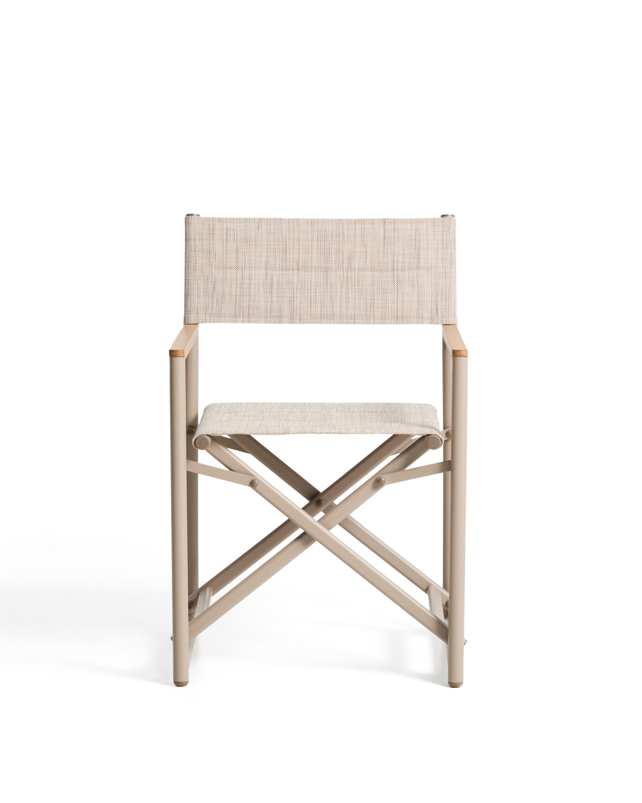 Kave Home Tisno klapstoel voor buiten in taupe aluminium en taupe texteline - Afbeelding 7