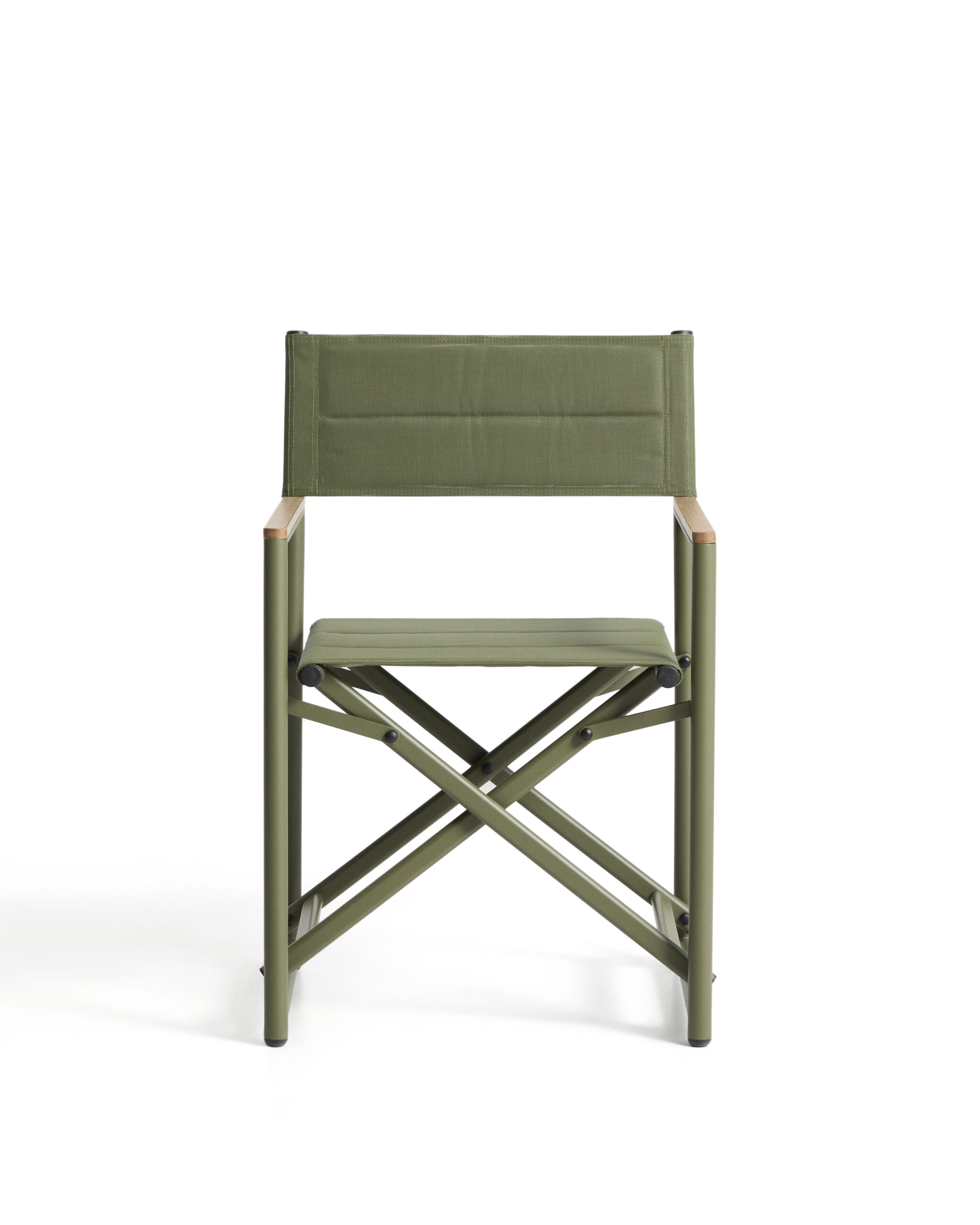 Kave Home Tisno klapstoel voor buiten in groen aluminium en groene texteline - Afbeelding 8