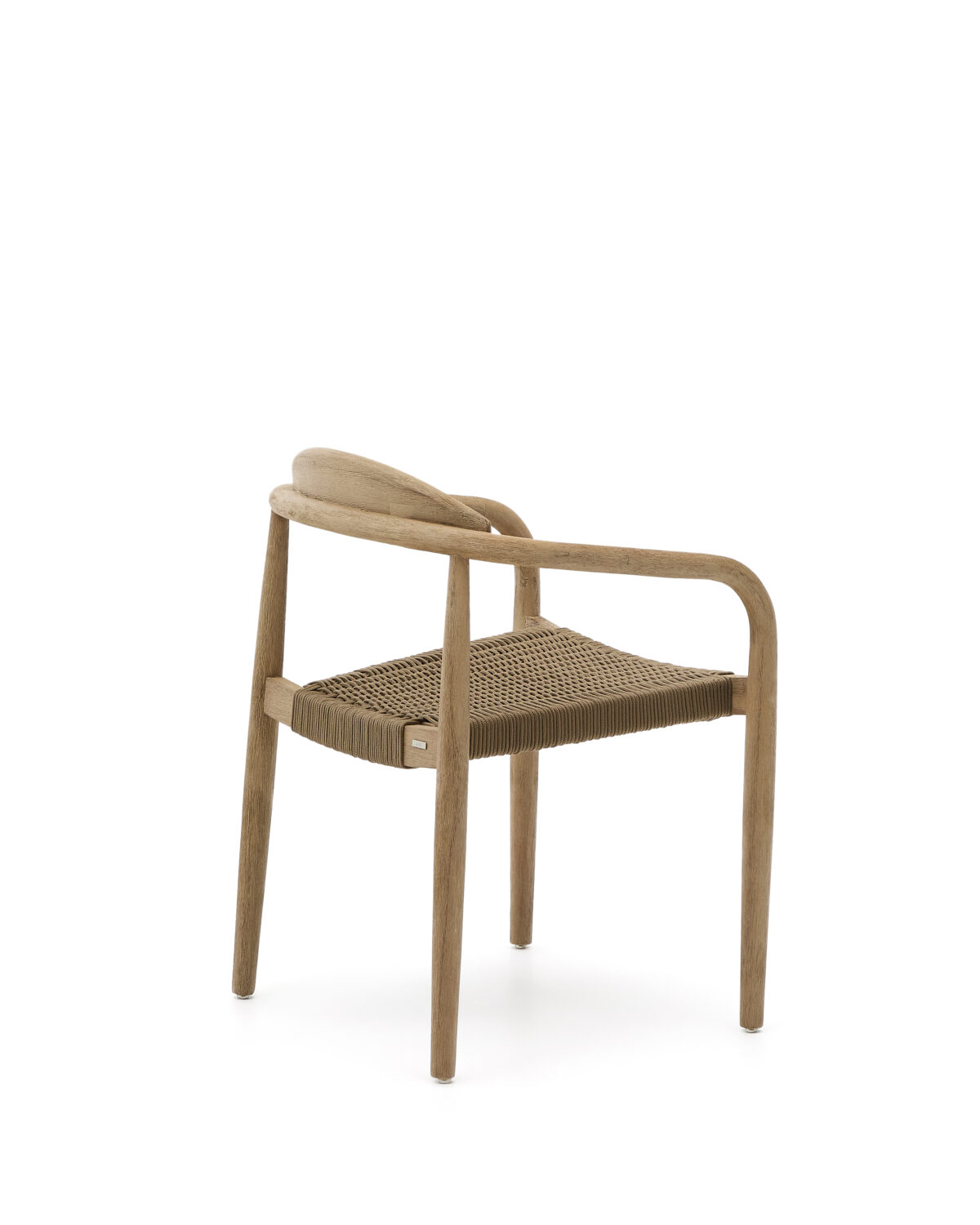 Kave Home Nina stapelbare stoel van massief acaciahout en beige touw FSC 100% - Afbeelding 10