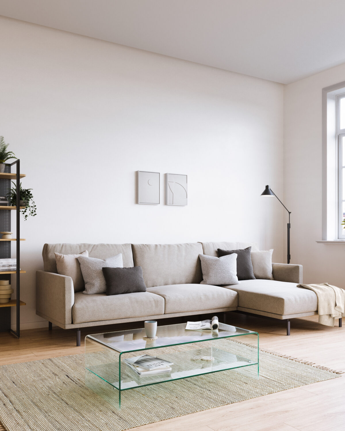 Kave Home Burano glazen salontafel 110 x 55 cm - Afbeelding 10