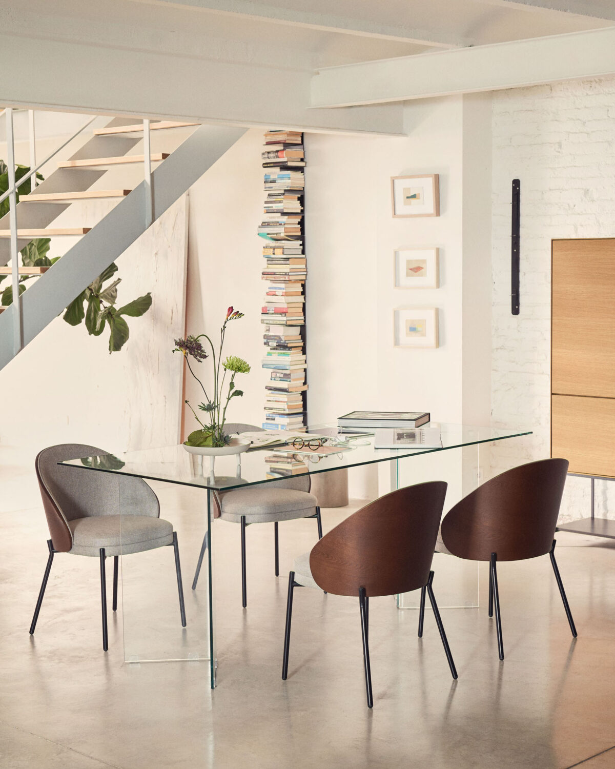 Kave Home Burano glazen tafel 200 x 90 cm - Afbeelding 9