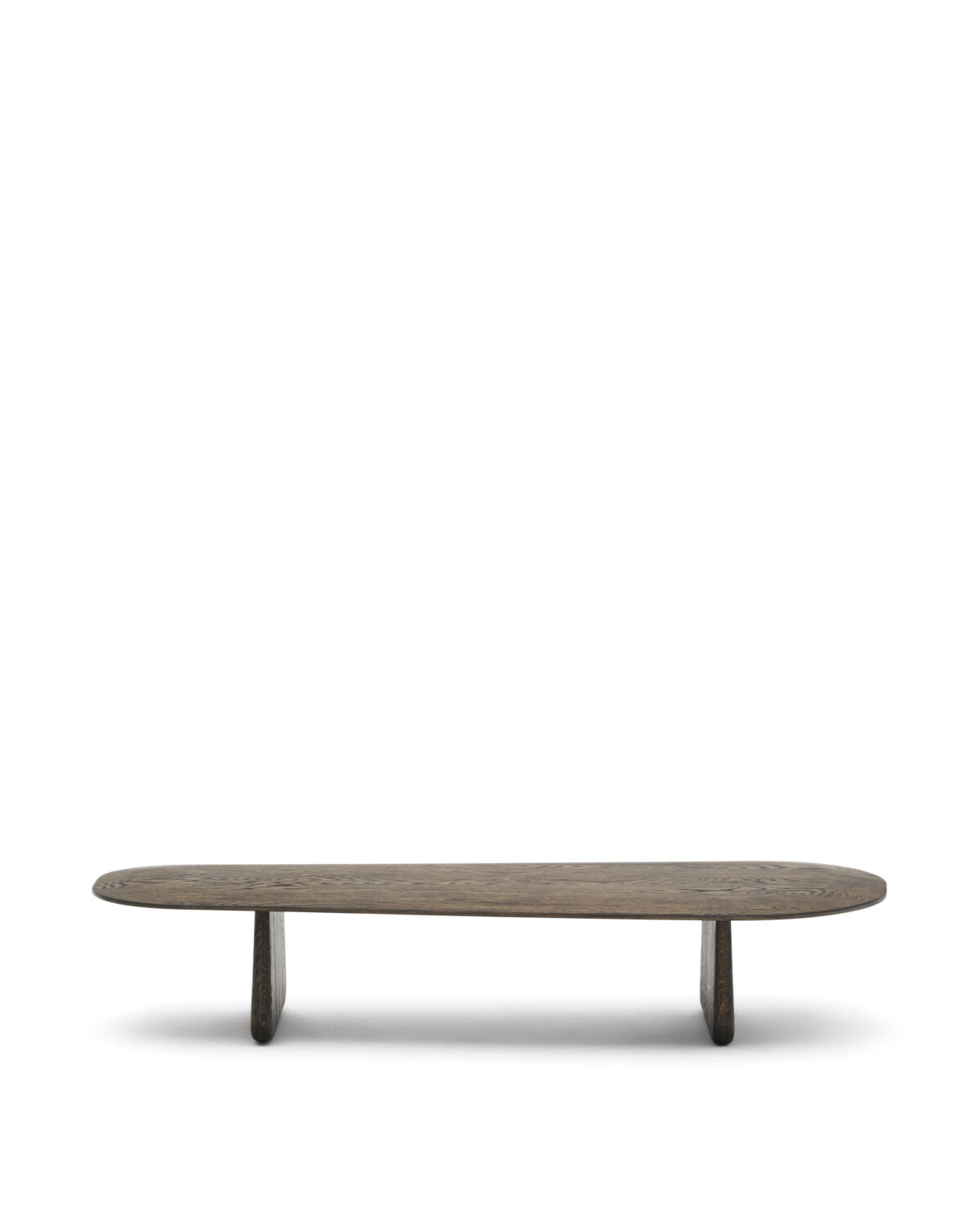 Kave Home Pirita salontafel van massief eikenhout met donkere afwerking 146 x 56,5 cm FSC 100% - Afbeelding 8
