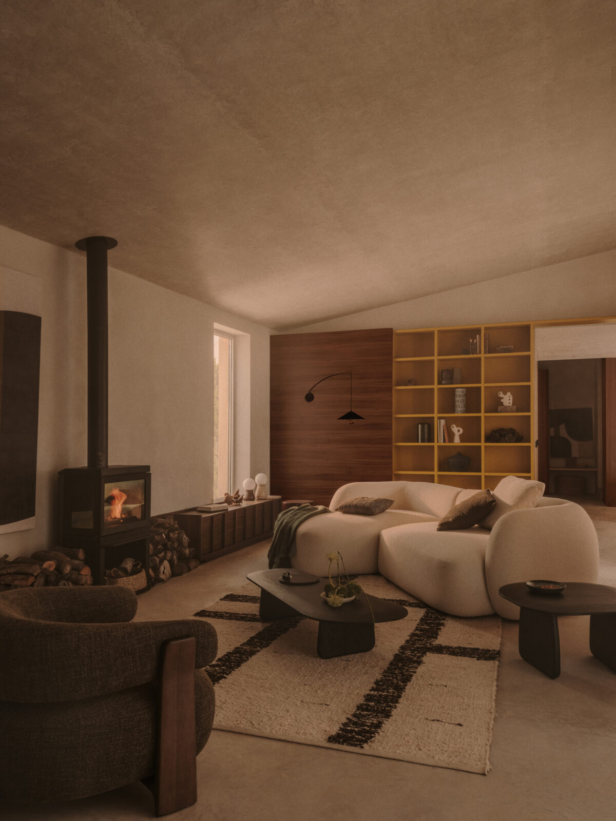 Kave Home Martina modulaire 3-zitsbank in ecru chenille met chaise longue links 287 cm - Afbeelding 15